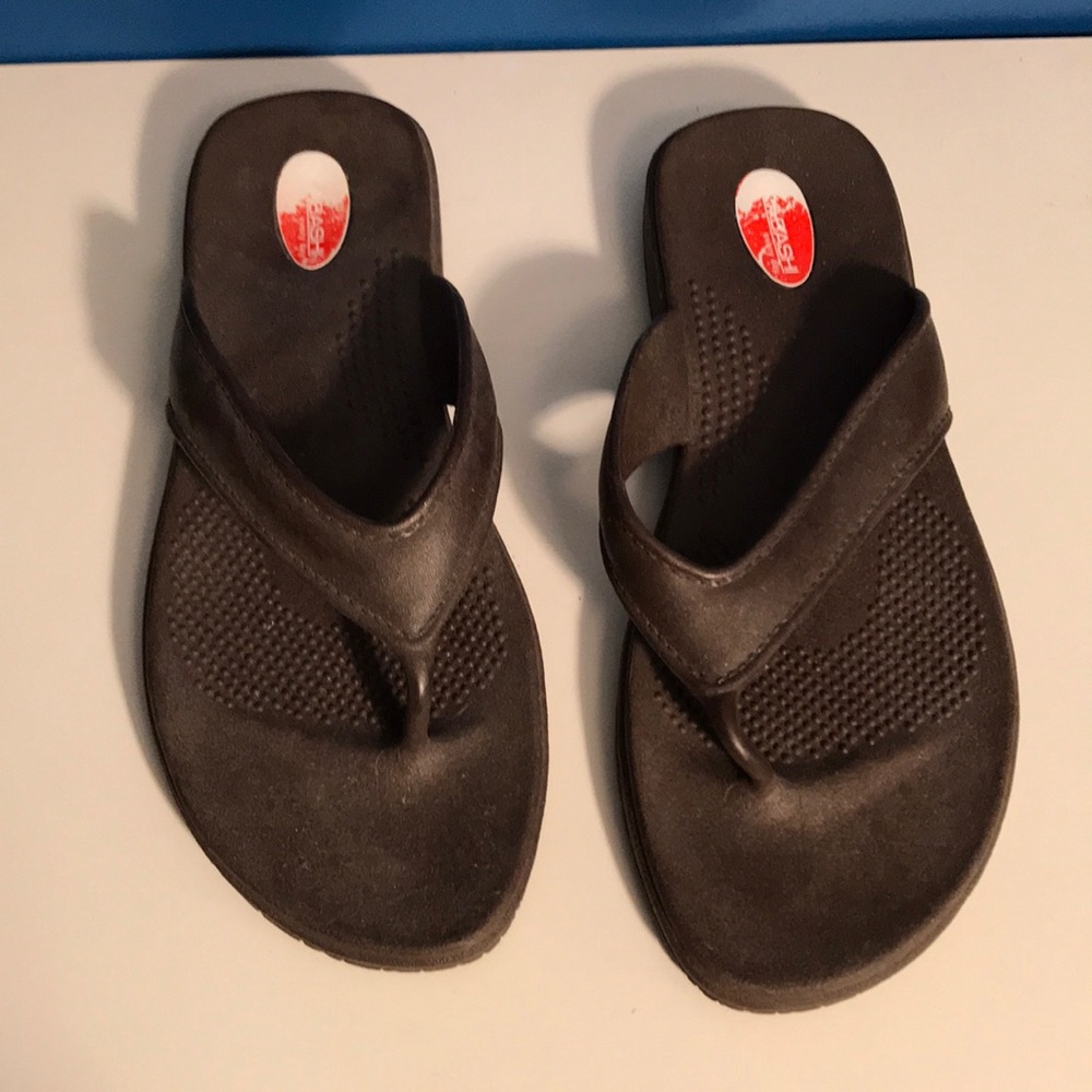 Dark Gray Okabashi Flip Flops